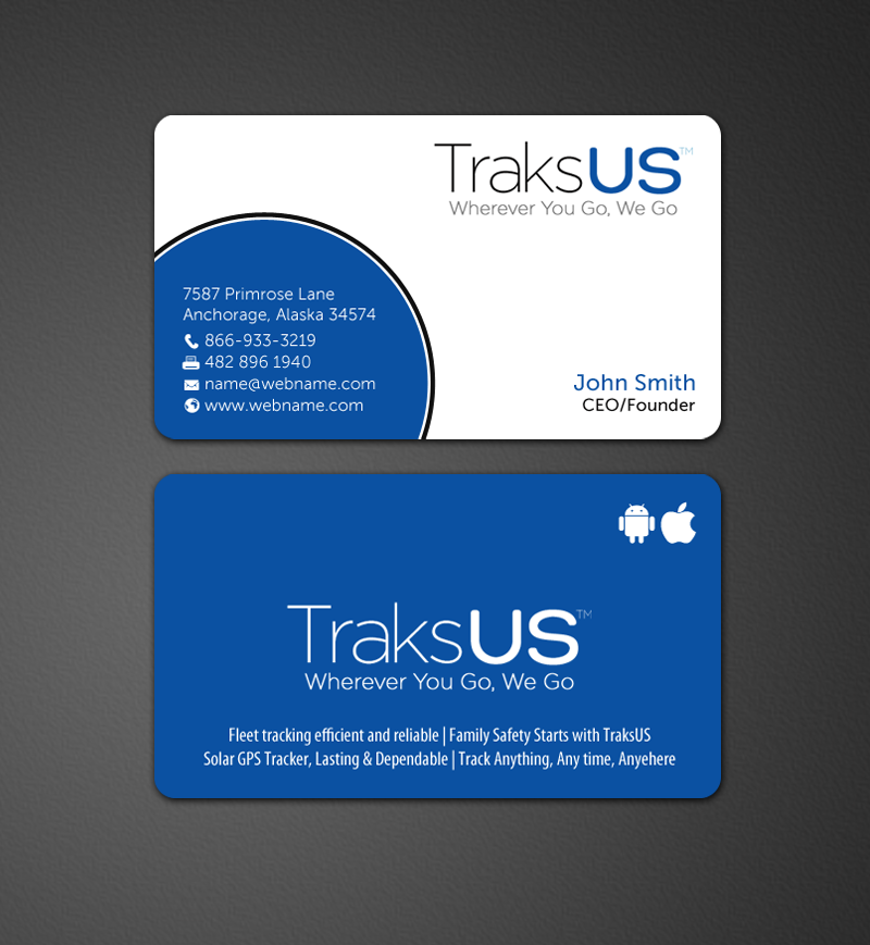 Business Card Design by chandrayaan.creative for traksus | Design #9841363