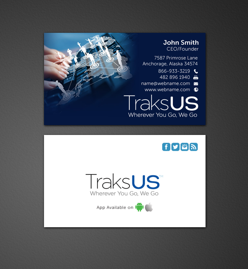 Business Card Design by chandrayaan.creative for traksus | Design #9841365