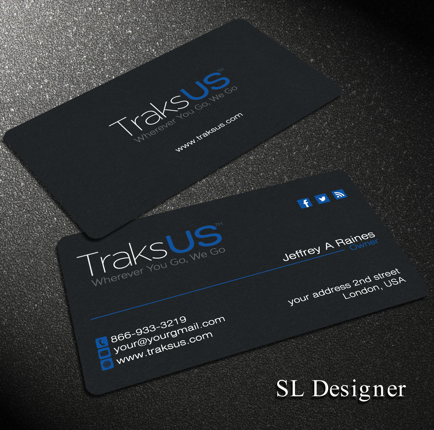 Business Card Design by SL Designer for traksus | Design #9809120
