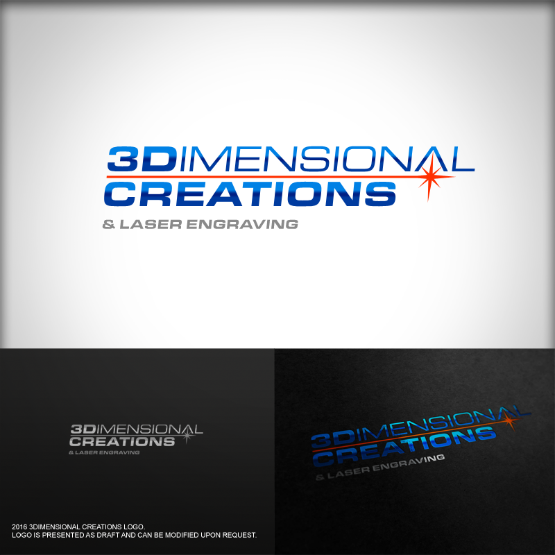 Logo Design by carlomagno for 3 Dimensional Creations | Design #9923761