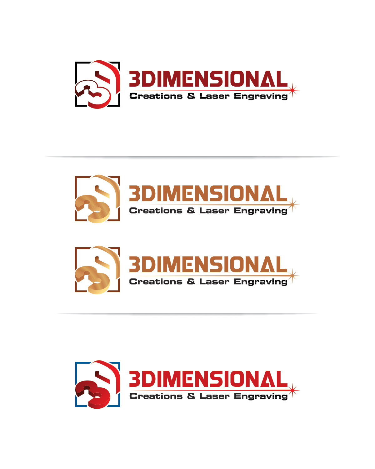 Diseño de Logo por or16 para 3 Dimensional Creations | Diseño: #9970287