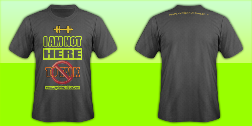 T-shirt Design by vitzamina for Explicit Nutrition | Design #2265222