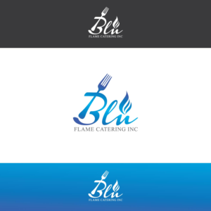 Logo Design by karthika vs for Blu Flame Catering INC | Design #9840950