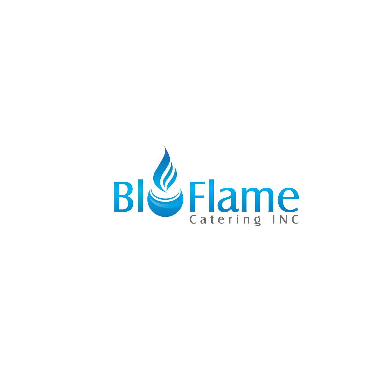 Logo Design by karthika vs for Blu Flame Catering INC | Design #9841216