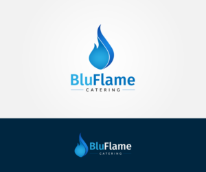 Logo Design by Zamm for Blu Flame Catering INC | Design #9890418