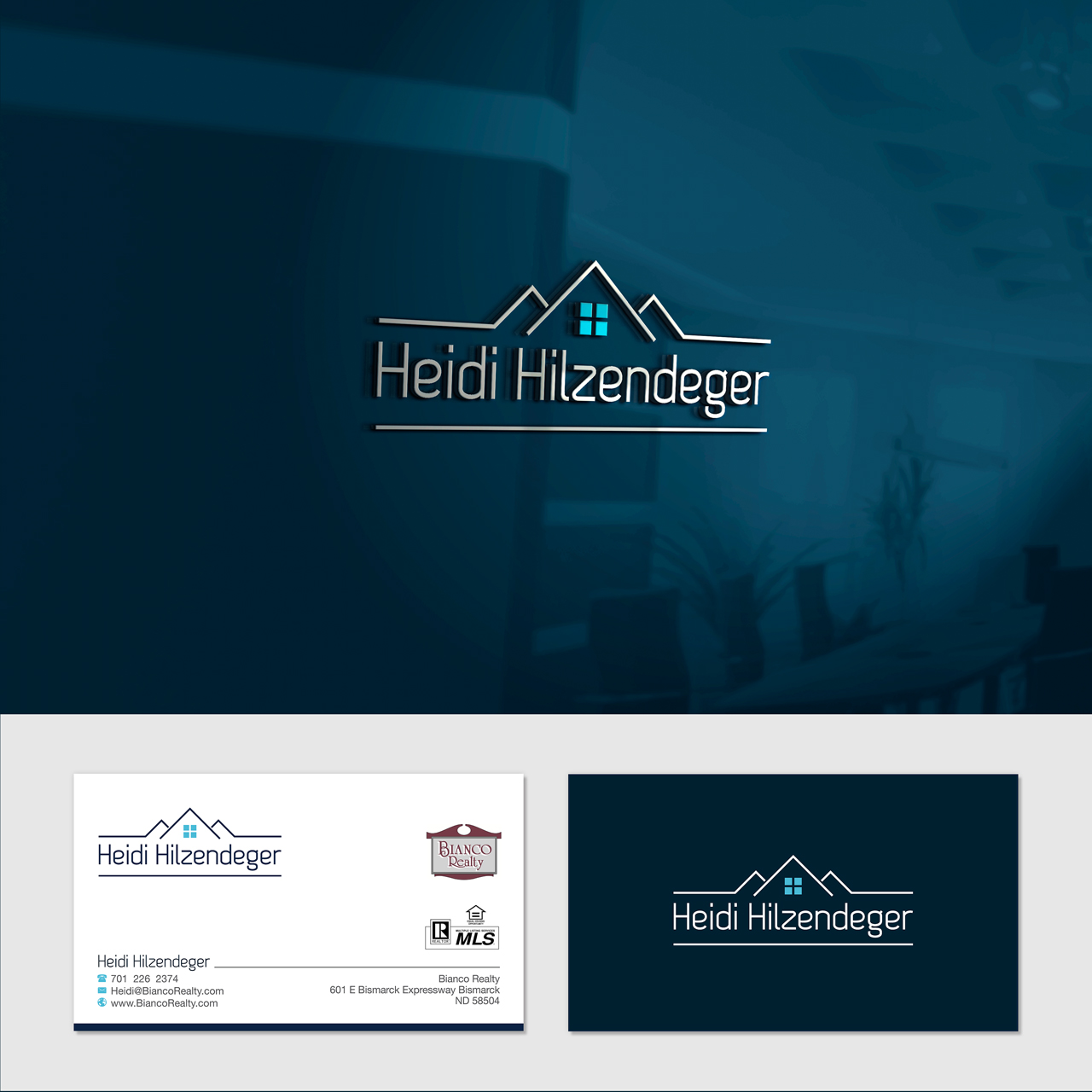 Logo Design by tajammuldesigner for Bianco Realty/HJH Real Estate  | Design #9831763