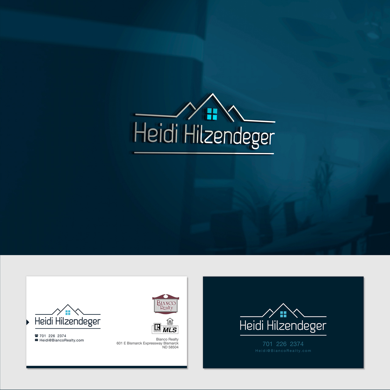 Diseño de Logo por tajammuldesigner para Bianco Realty/HJH Real Estate  | Diseño #9840704