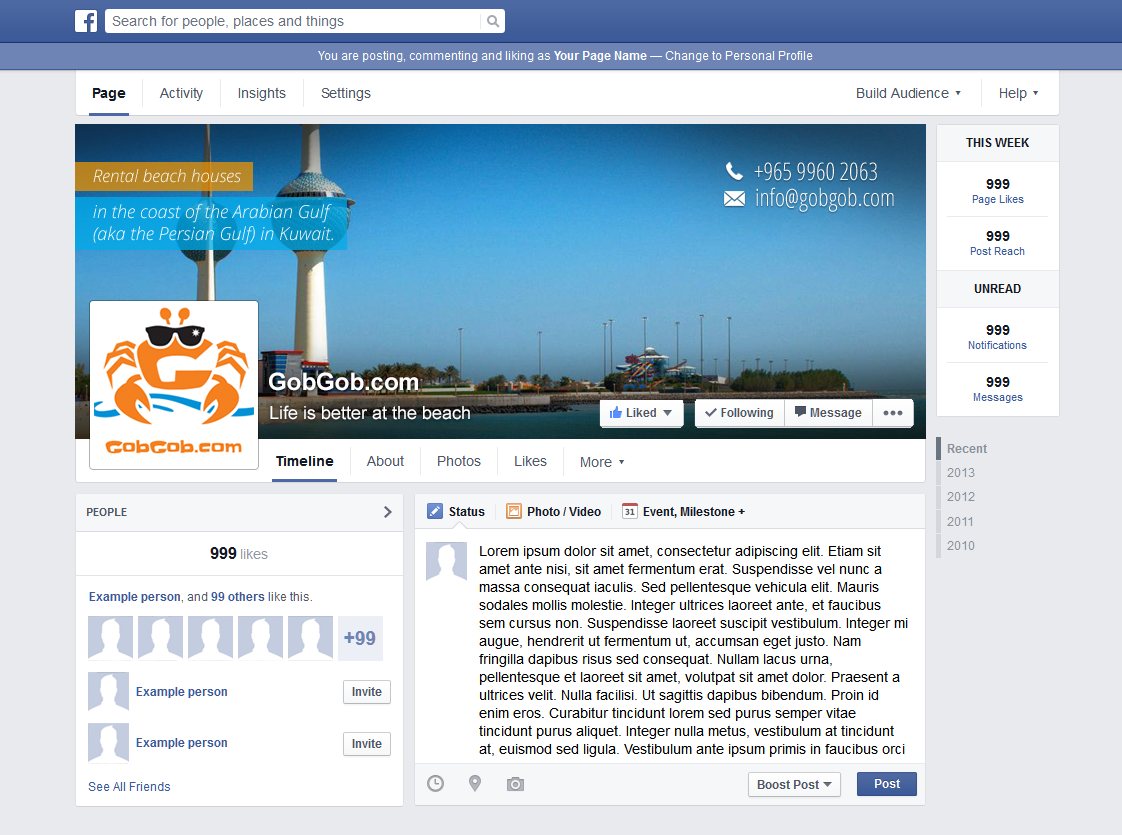 Facebook Design by lionx for this project | Design #10020690