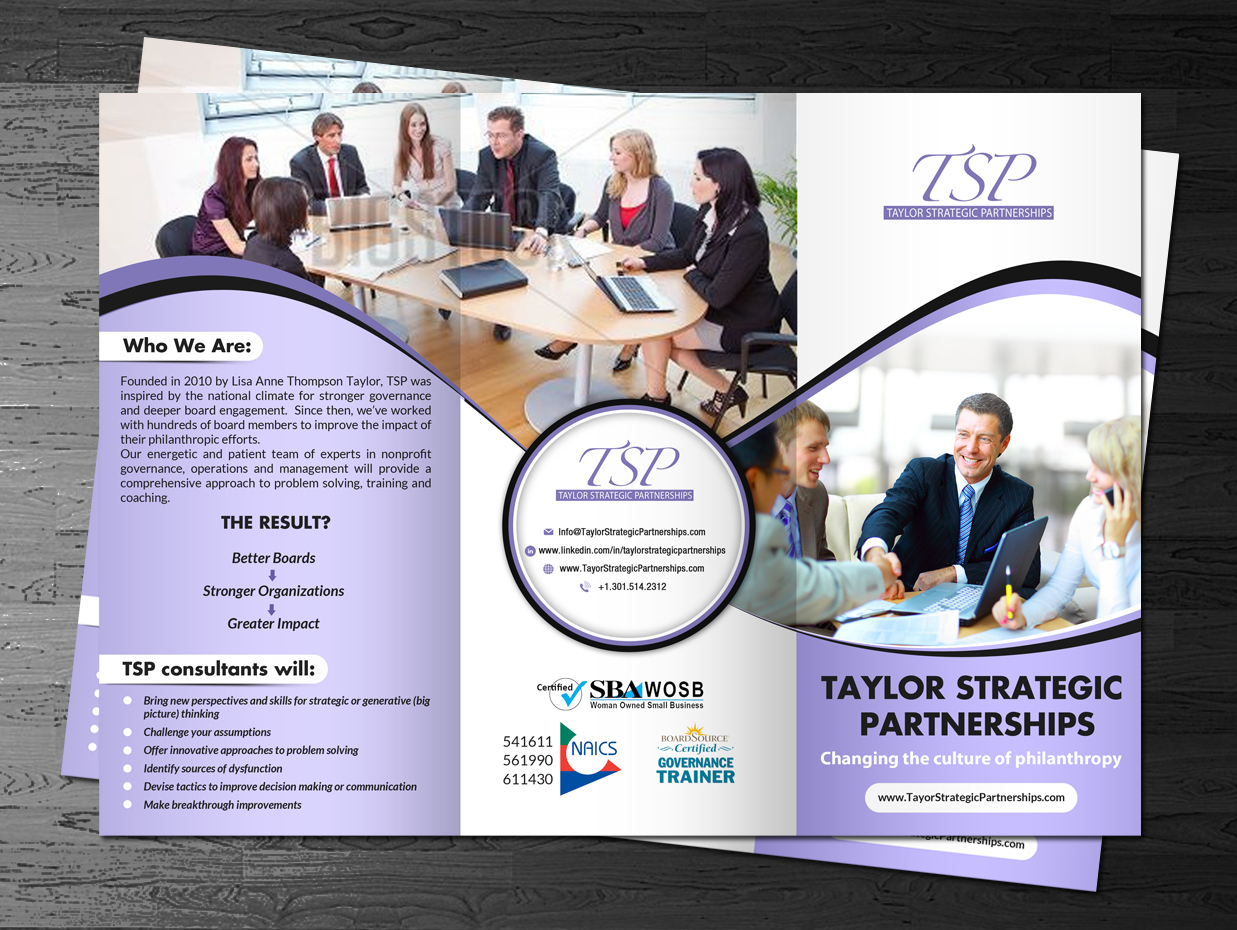 Diseño de Flyer por debdesign para Taylor Strategic Partnerships, LLC | Diseño #9841110