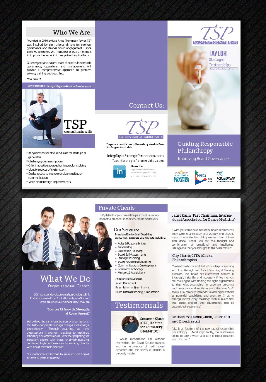 Flyer Design by CreativeKlub for Taylor Strategic Partnerships, LLC | Design #9839737