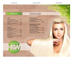 Design de Brochure par Elly pour The Wisdom Within Hair and Wellness | Design : #2138165