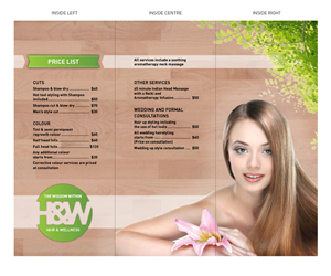 Design de Brochure par Elly pour The Wisdom Within Hair and Wellness | Design : #2141057