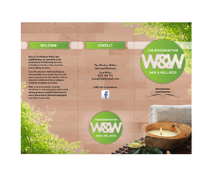 Design de Brochure par Elly pour The Wisdom Within Hair and Wellness | Design : #2180162
