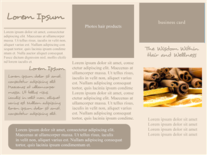 Design de Brochure par sparkley pour The Wisdom Within Hair and Wellness | Design : #2149723