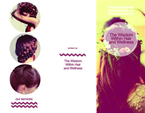 Design de Brochure par iena pour The Wisdom Within Hair and Wellness | Design : #2145443