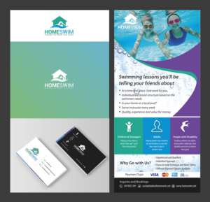 Travelling Swim School Logo and Flyer Design | Flyer Design by akriti