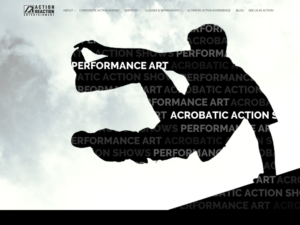 Web Design by George K for Action Reaction Entertainment | Design: #10012544