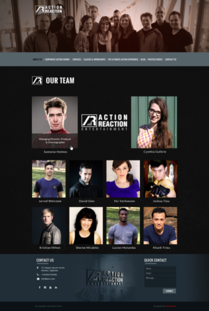 Web Design by Da Miracle for Action Reaction Entertainment | Design: #10213966