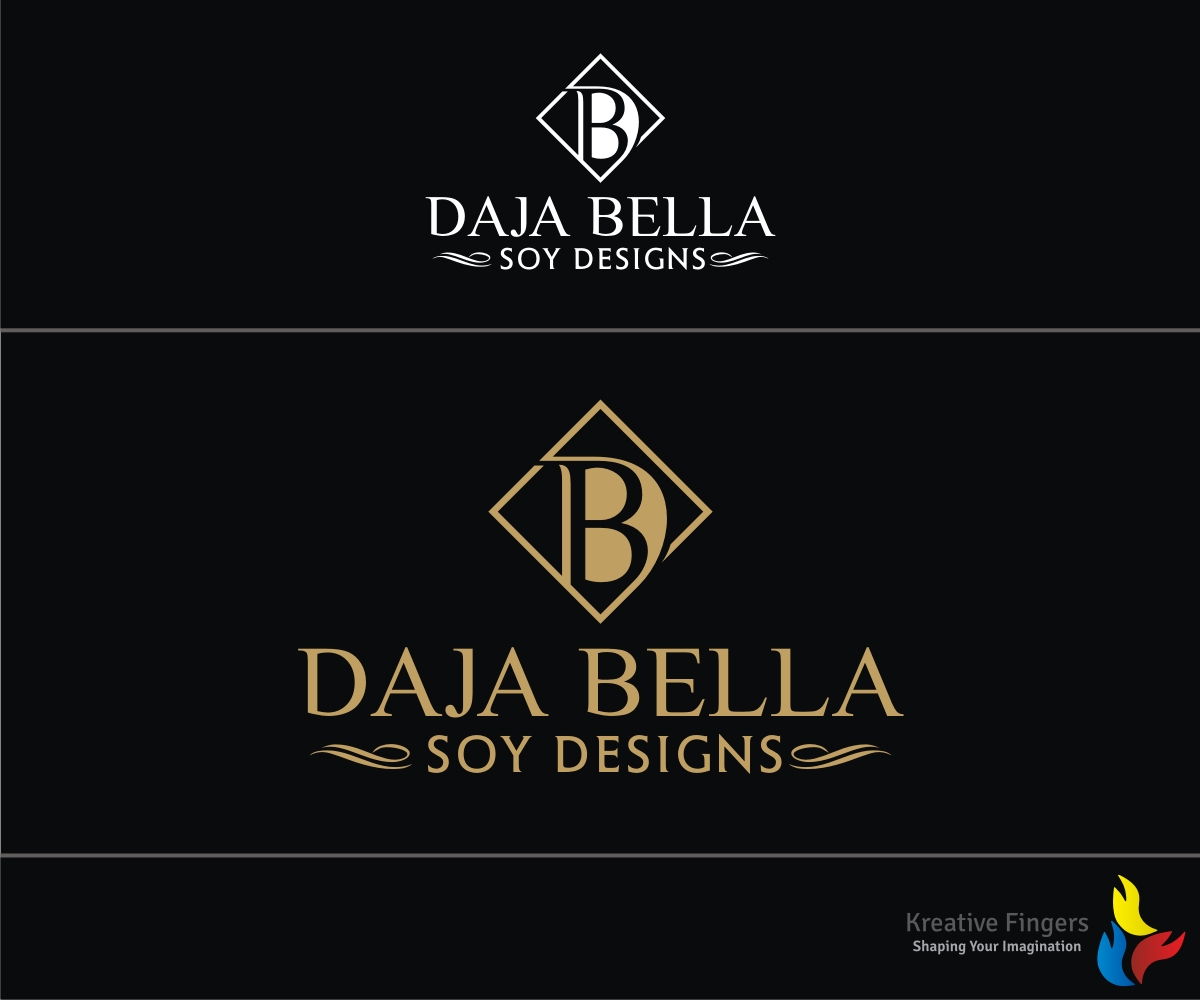 Logo Design by Kreative Fingers for Daja Bella Soy Designs | Design #9852885