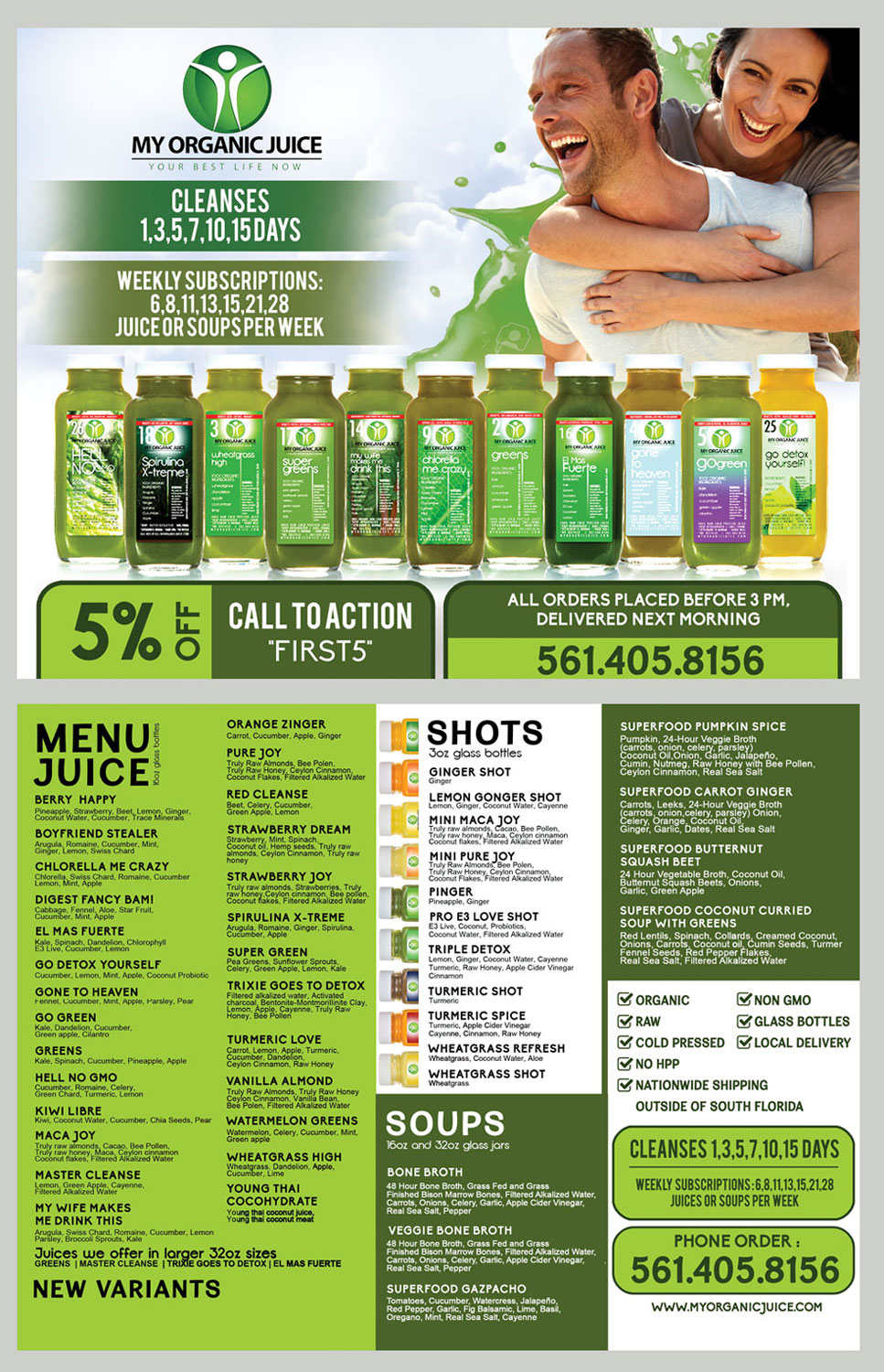 Flyer Design by ordelya.nicole for my organic juice | Design #9835233