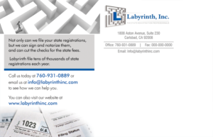 Postkarten-Design von Akshar Shailesh für Labyrinth, Inc. | Design: #9890215