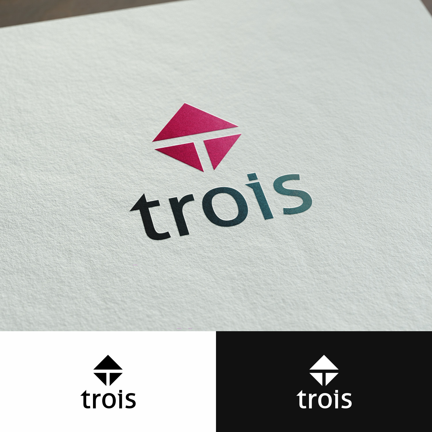 Logo Design by hasanusjamanrubel for Trois Inc | Design #10081328