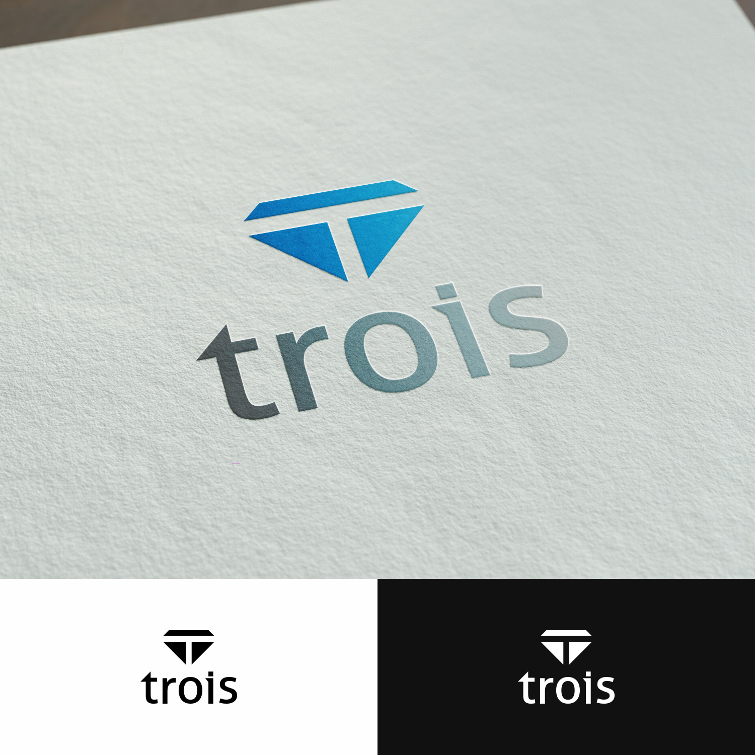 Logo Design by hasanusjamanrubel for Trois Inc | Design #10081355