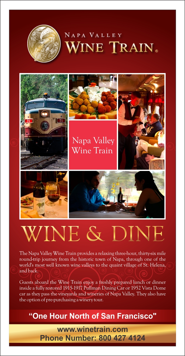 Newspaper Ad Design by Ramaling Belkote for Napa Valley Wine Train | Design #2128617