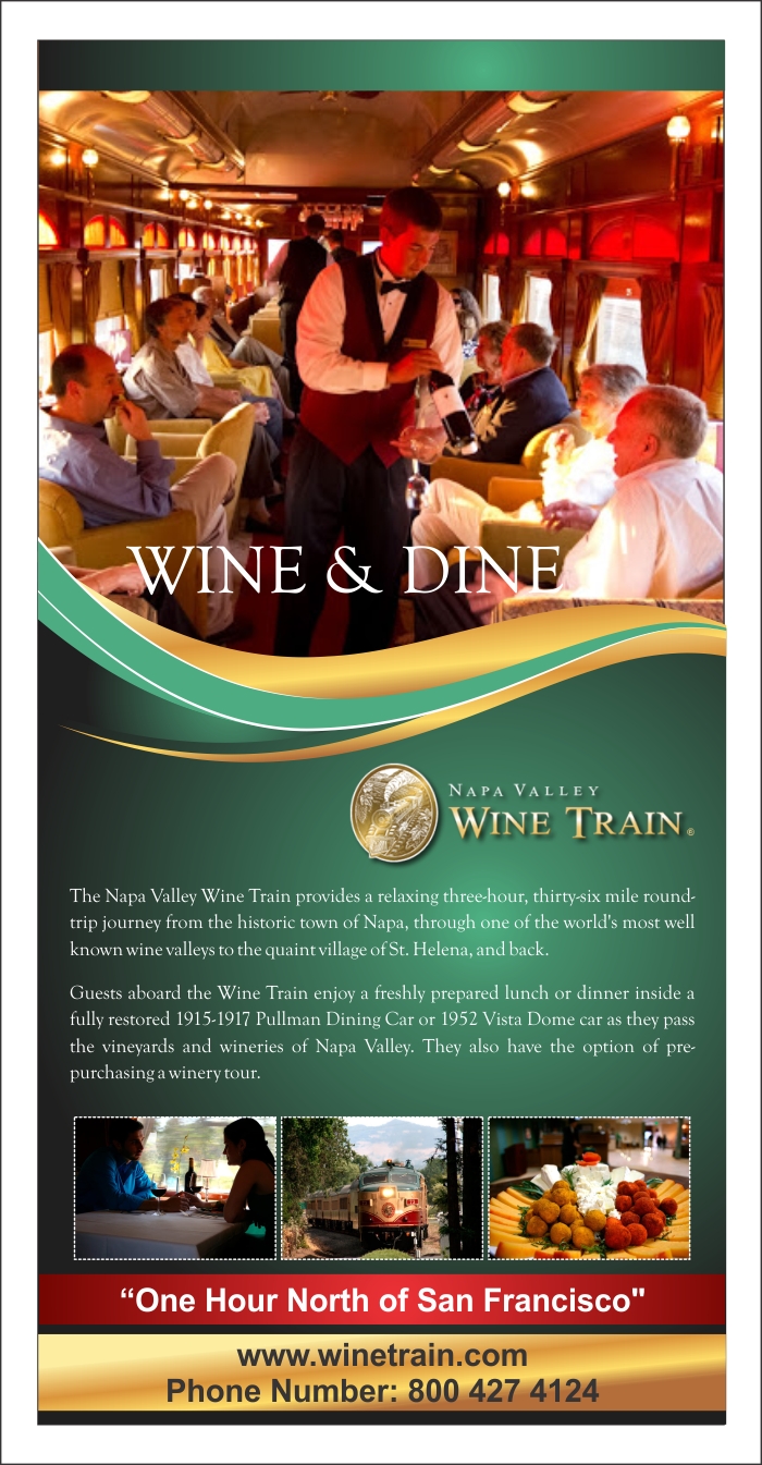 Newspaper Ad Design by Ramaling Belkote for Napa Valley Wine Train | Design #2128618