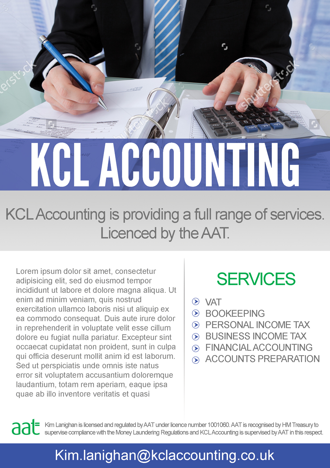 Flyer Design by leuchi for KCL Accounting | Design #9885595