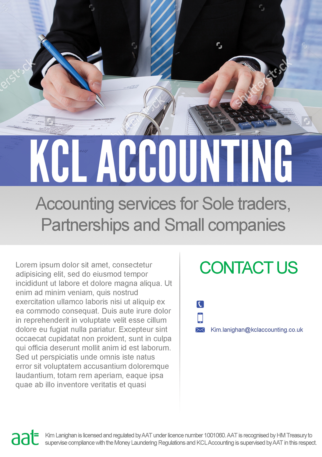 Flyer Design by leuchi for KCL Accounting | Design #9886249