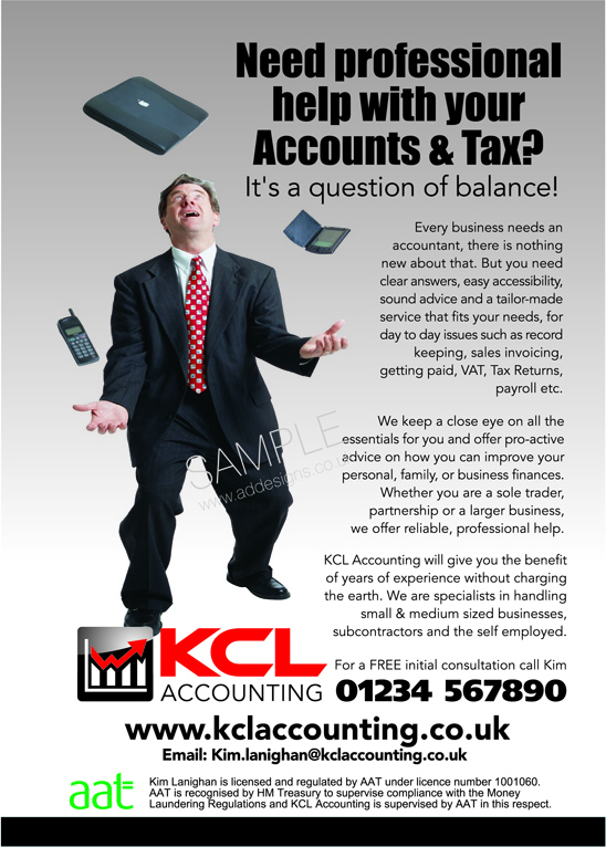 Diseño de Flyer por the artworks para KCL Accounting | Diseño #9886429