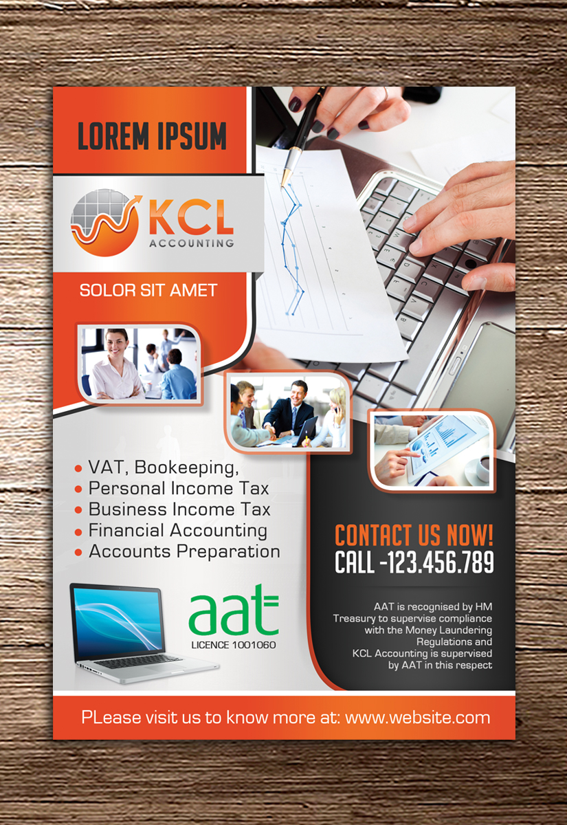 Flyer Design by debdesign for KCL Accounting | Design #9858480
