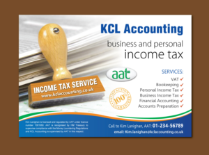 Flyer Design by meet007 for KCL Accounting | Design: #9878804