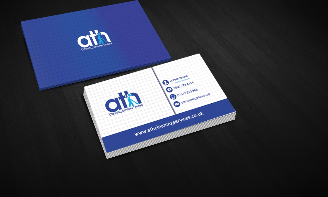 Business Card Design by musarrat for ATH Cleaning Services Ltd | Design #10166455