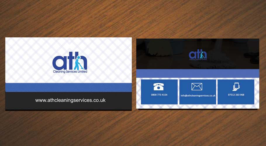 Visitenkarten-Design von musarrat für ATH Cleaning Services Ltd | Design #10180134