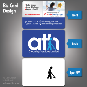 Business Card Design by adiazudin for ATH Cleaning Services Ltd | Design: #9915587