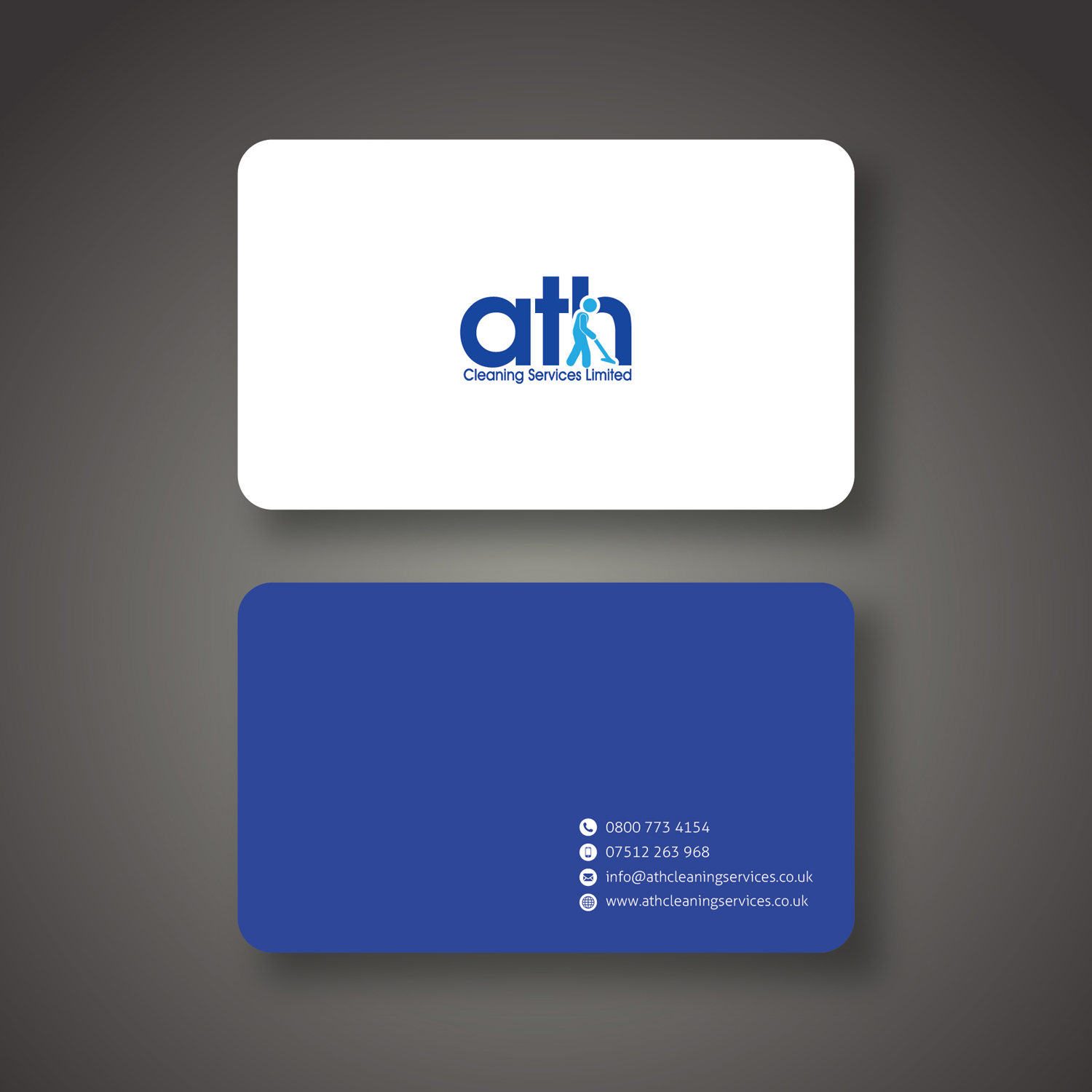 Visitenkarten-Design von Anoushay für ATH Cleaning Services Ltd | Design #10002372