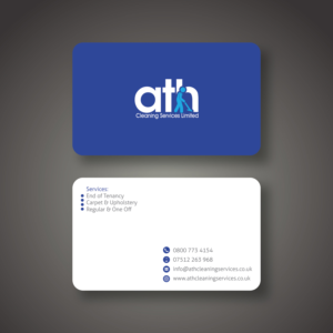 Business Card Design by Anoushay for ATH Cleaning Services Ltd | Design: #10178963