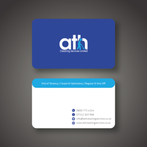 Business Card Design by Anoushay for ATH Cleaning Services Ltd | Design: #10178976