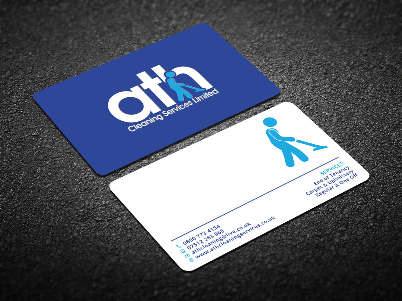 Business Card Design by Verified artistry for ATH Cleaning Services Ltd | Design #10003598