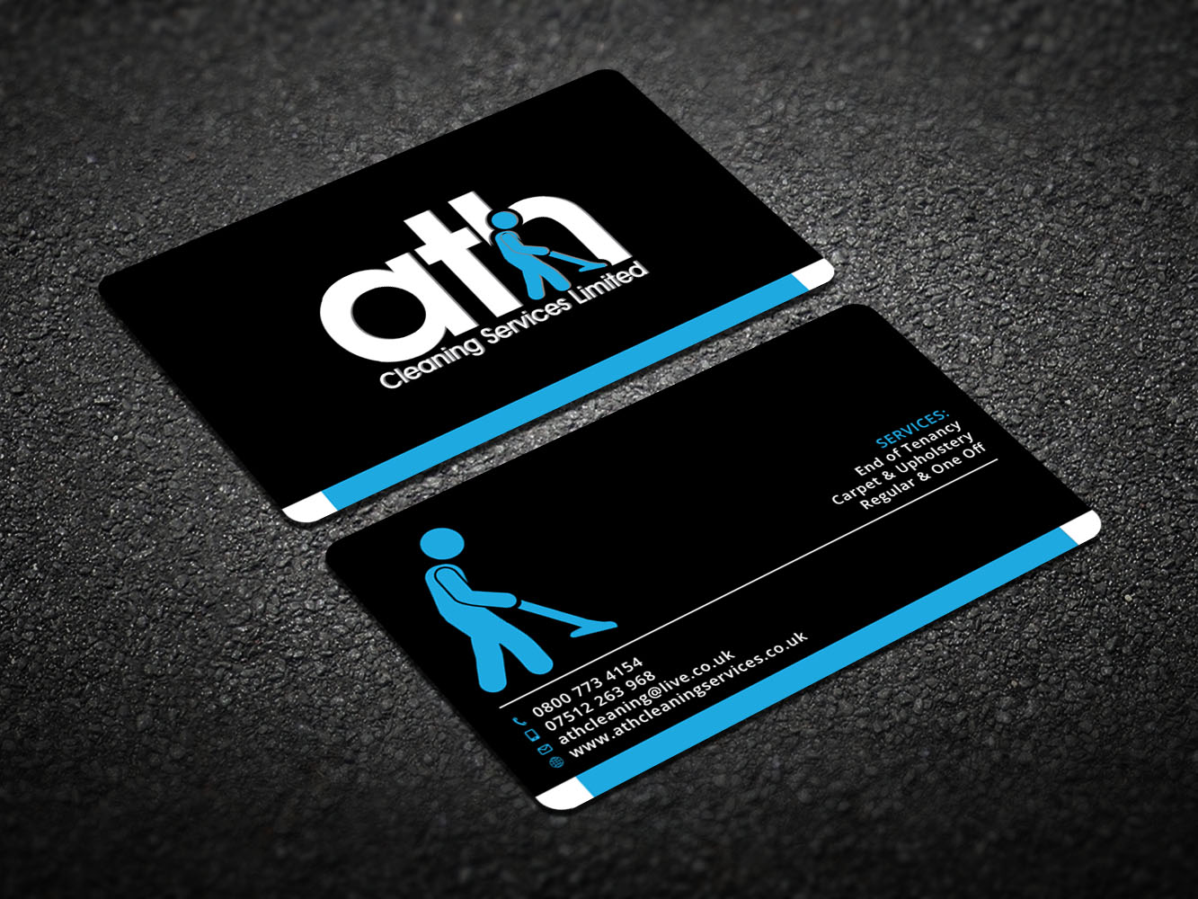 Business Card Design by Verified artistry for ATH Cleaning Services Ltd | Design #10003603