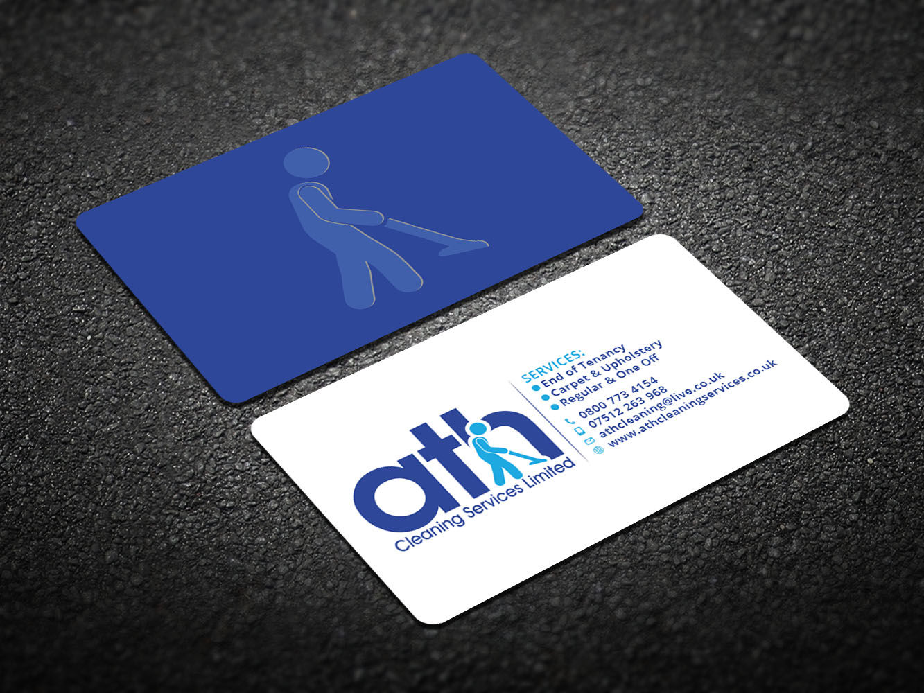Business Card Design by Verified artistry (Design garden) for ATH Cleaning Services Ltd | Design #10003607