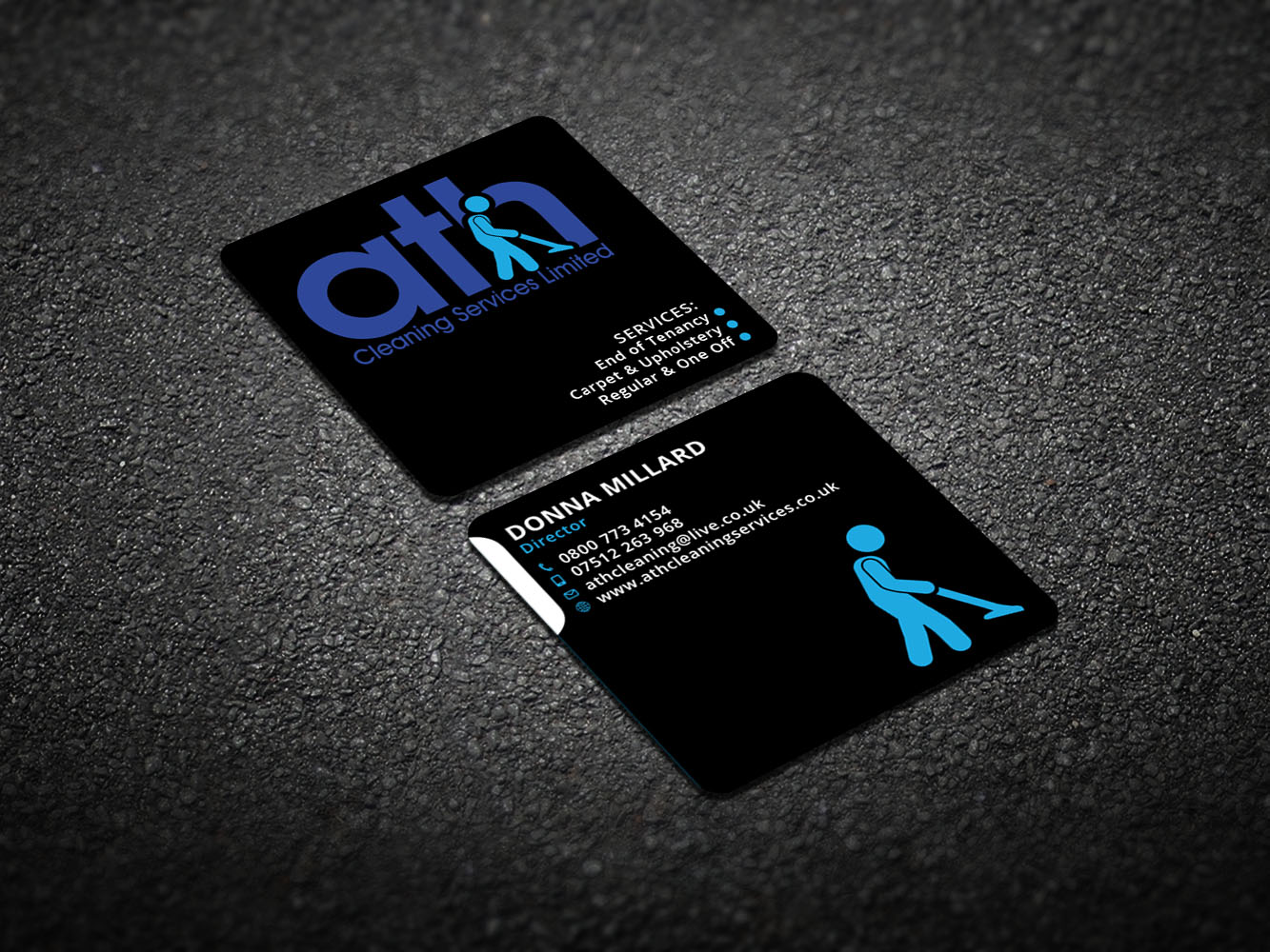 Business Card Design by Verified artistry for ATH Cleaning Services Ltd | Design #9949281