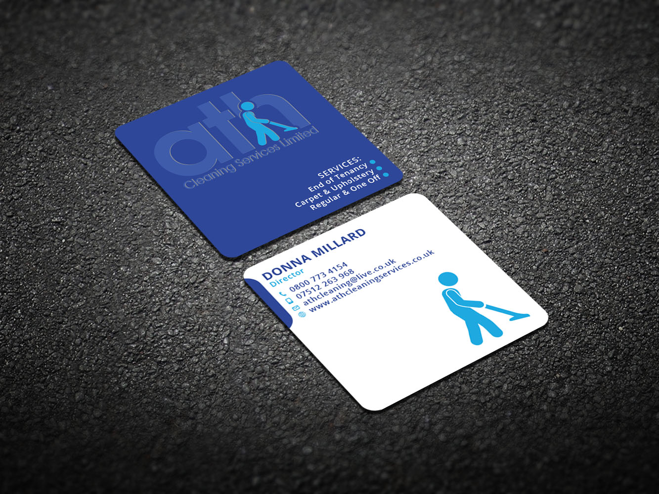 Business Card Design by Verified artistry for ATH Cleaning Services Ltd | Design #9949288