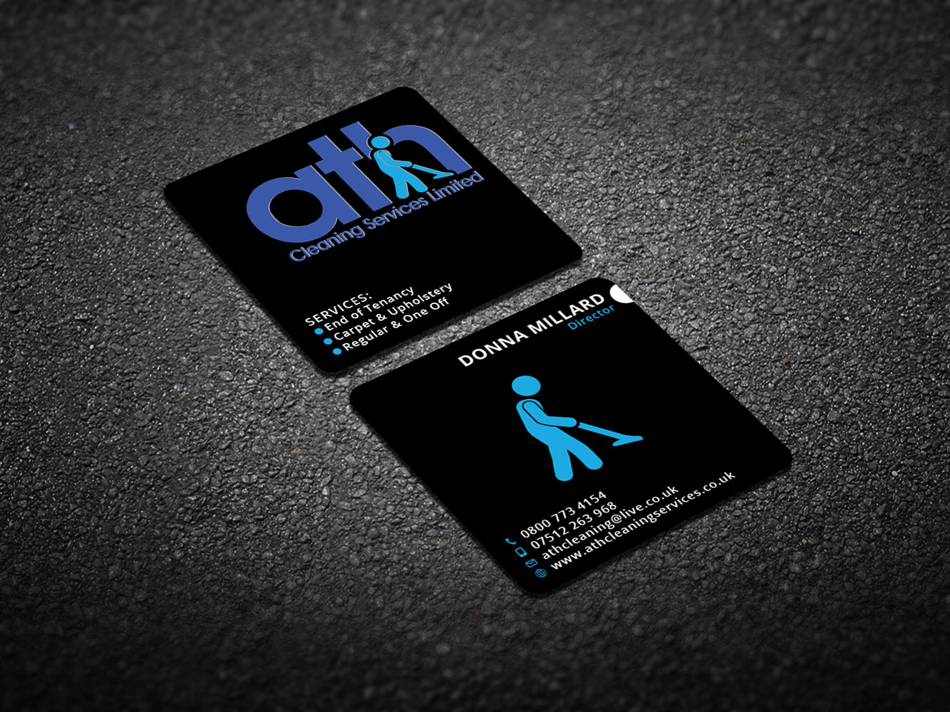 Business Card Design by Verified artistry for ATH Cleaning Services Ltd | Design #9949289