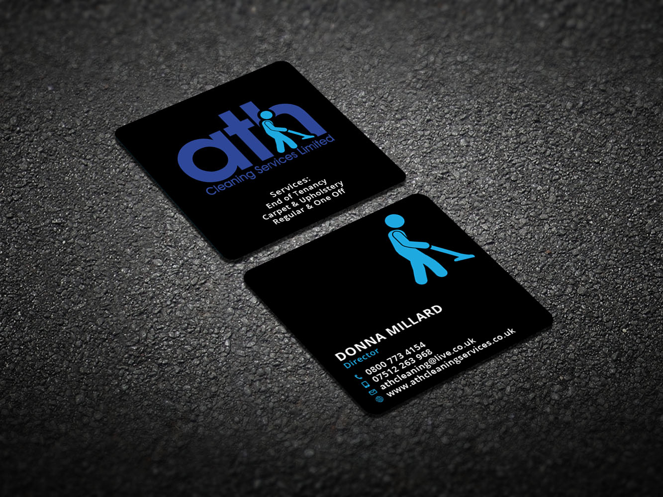 Business Card Design by Verified artistry for ATH Cleaning Services Ltd | Design #9949424