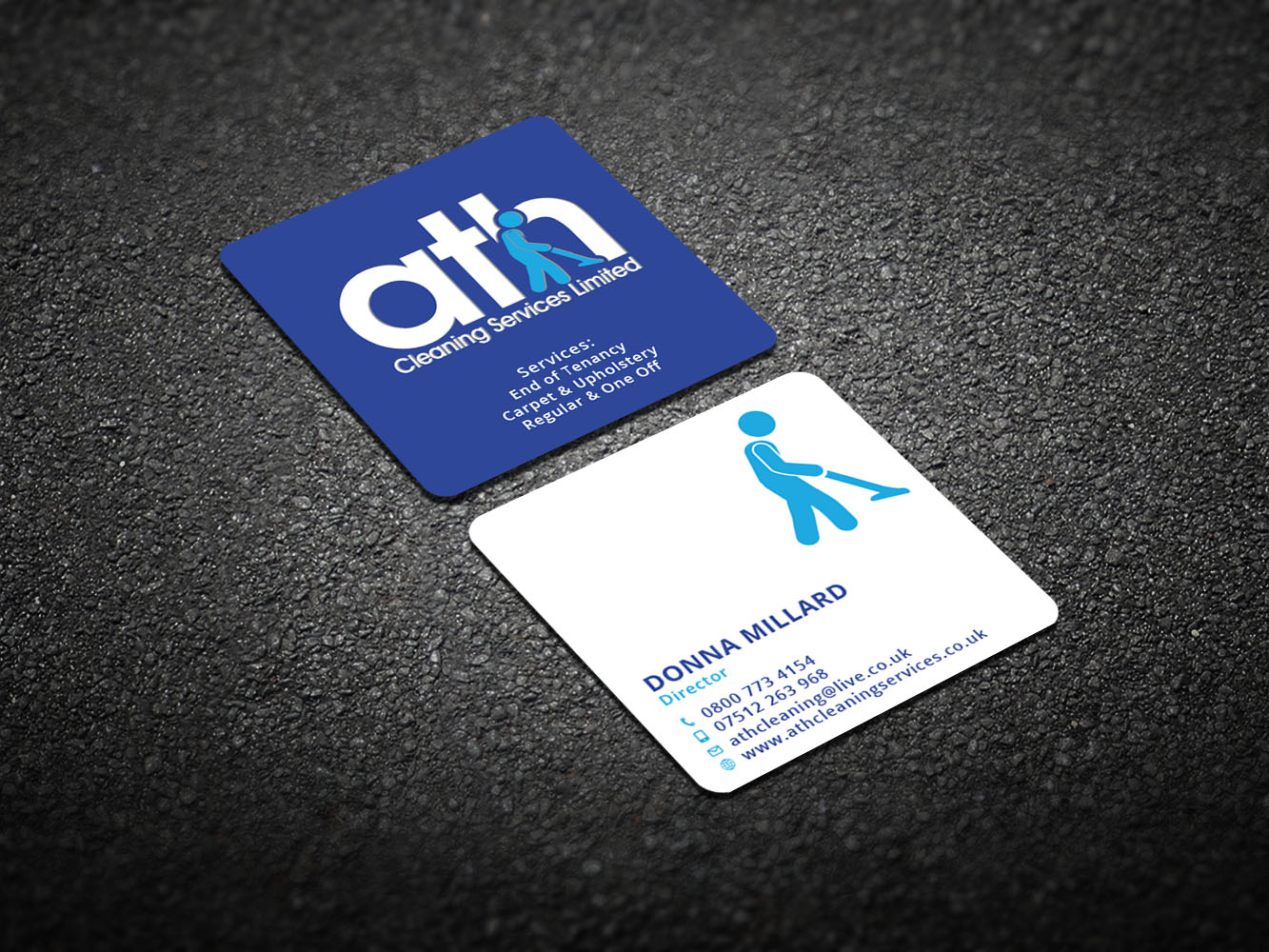 Business Card Design by Verified artistry for ATH Cleaning Services Ltd | Design #9949426