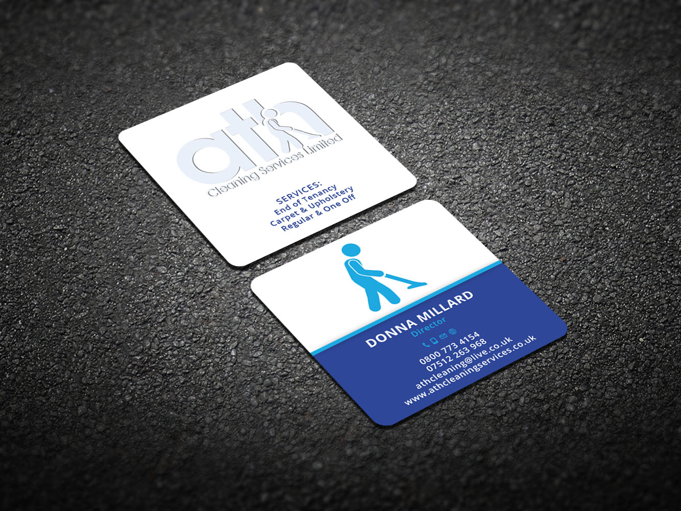 cleaning service card designs