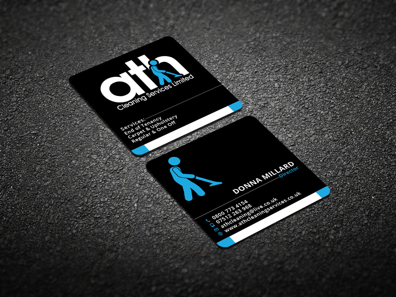 Diseño de Tarjeta de Presentación por Verified artistry (Design garden) para ATH Cleaning Services Ltd | Diseño #9949428